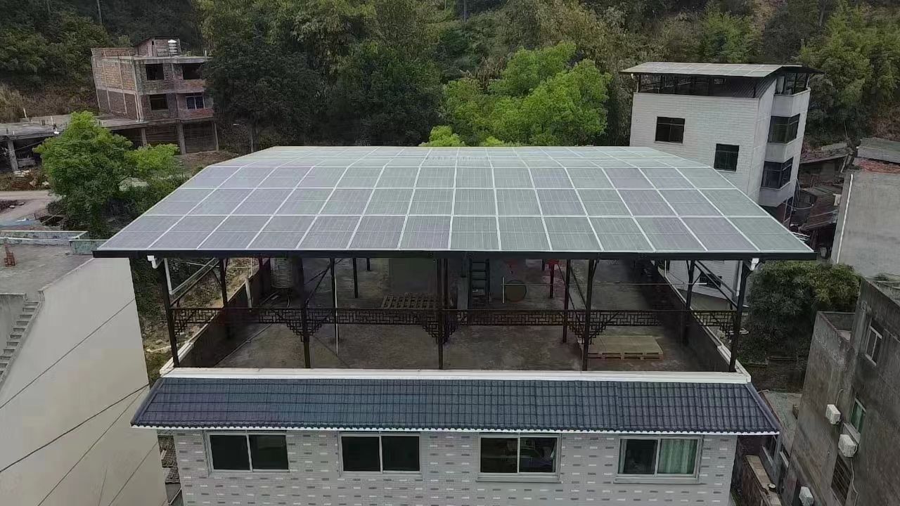 渠县15kw+10kwh自建别墅家庭光伏储能系统